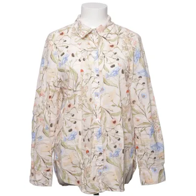 Skjorta (Beige, Flerfärgad) från H&M Bomull, Linne