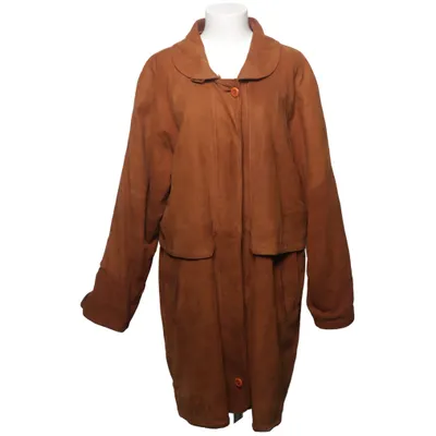 Leather coat (Brown) from Per Me Acetate, Viscose, Leather