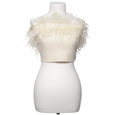 Top tube (Beige) de STAUD Élasthane, Plume d'autruche, Polyamide, Viscose