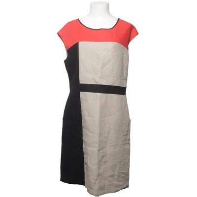 Jurk (Beige, Zwart, Rood) van Flash Woman Acetaat, Linnen