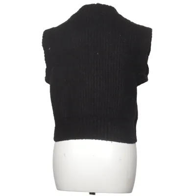 Pull sans manches (Noir) de Collusion Acrylique, Élasthane, Polyamide