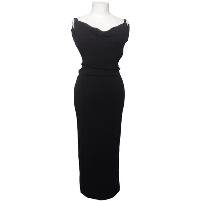 Robe longue (Noir) de Glossy Élasthane, Modal