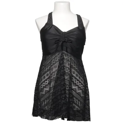 Robe de natation (Noir) Élasthane, Polyester