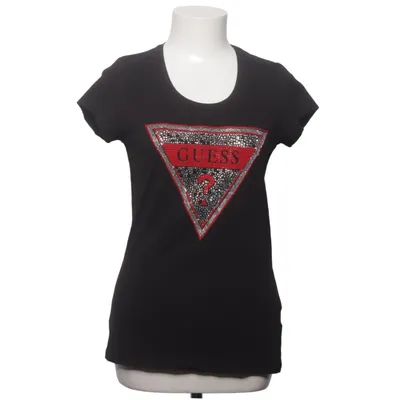 T-shirt (Noir) de Guess Coton, Élasthane