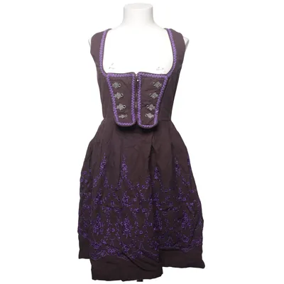 Dirndl (Marron, Violet) de Almenrausch Coton