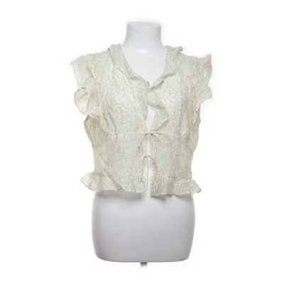Top (White, Multicolored) from H&M Linen, Lyocell, Polyamide