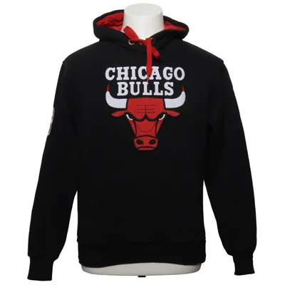 Hoodie (Black, Red) from Chicago Bulls Cotton