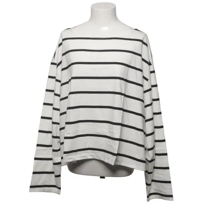 Langærmet t-shirt (Hvid, Sort) fra H&M Bomuld