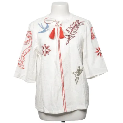 Blouse (Wit, Rood, Groen) van Cream Katoen
