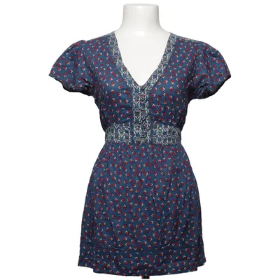 Jurk (Blauw, Meerkleurig) van Oasis Jeans Katoen