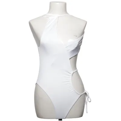 Badeanzug (Weiß) von Michael Costello x Revolve Baumwolle, Elasthan, Polyester