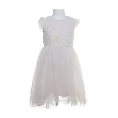 Robe de fille de fleur (Blanc) de Tex Coton, Polyester