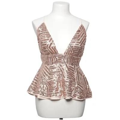 Peplum top (Gold) from Forever 21 Nylon, Polyester