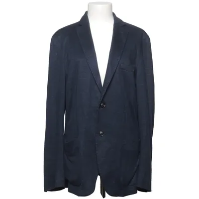 Blazer (Blauw) van Massimo Dutti Katoen, Linnen