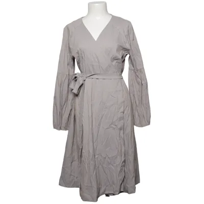 Robe portefeuille (Gris, Jaune) de Suzanne Nilsson Coton, Élasthane, Polyamide, Polyester