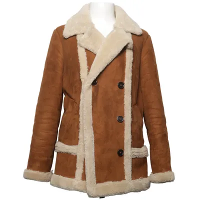Shearling Jacke (Braun, Mehrfarbig) von Topshop Polyester