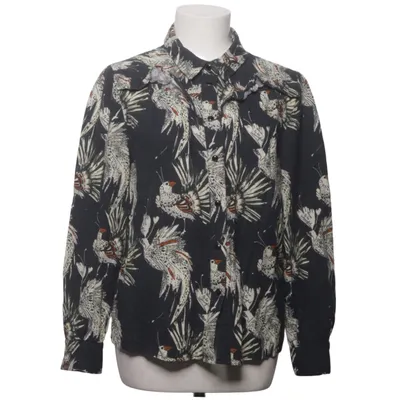 Skjorte (Sort, Beige) fra Pom Amsterdam Bomuld, Viscose