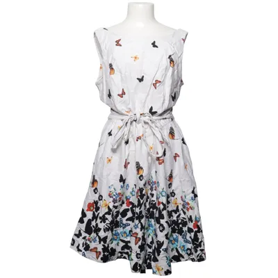 Jurk (Wit, Meerkleurig) van Lady Vintage Katoen, Elastaan