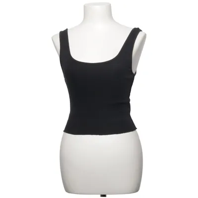 Crop top (Zwart) van Bik Bok Katoen, Elastaan