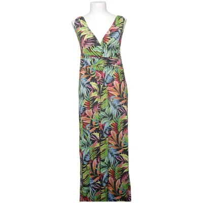 Robe longue (Noir, Multicolore) de Happi Élasthane, Polyester