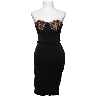 Cocktailjurk (Zwart, Beige) van Misha Collection Elastaan, Polyamide