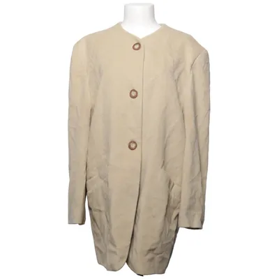 Manteau (Beige) de Miss Angora, Cachemire, Laine