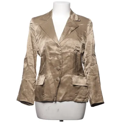 Blazer (Beige) de Prêt à Porter Lin, Polyester, Viscose
