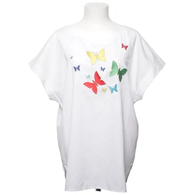T-shirt (White, Multicolored) from Verse Cotton, Polyester
