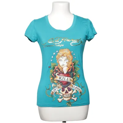T-shirt (Blå, Flerfarvet) fra Ed Hardy by Christian Audigier Bomuld