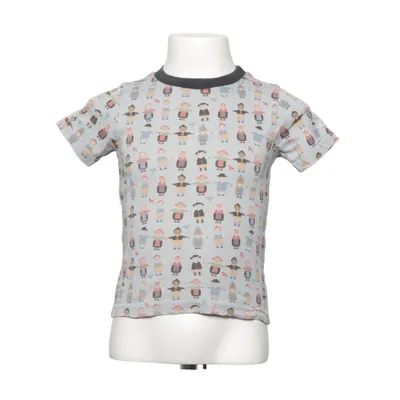 T-shirt (Blue, Multicolored) from Maxomorra Cotton