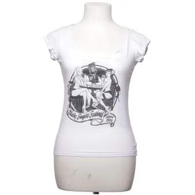 T-shirt (White, Black) from Melrose Cotton