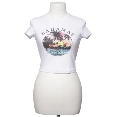 T-shirt (Hvid, Flerfarvet) fra Bershka