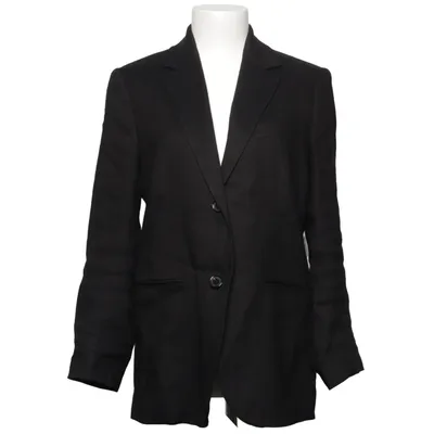 Blazer (Black) from Arket Elastane, Linen, Viscose