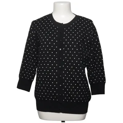 Cardigan (Black, White) from Peter Hahn Cotton, Elastane, Polyamide, Silk