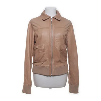 Läderjacka (Beige) från Oakwood Acetat, Bomull