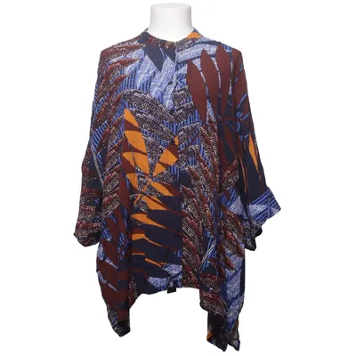 Blouse (Blauw, Bruin, Meerkleurig) van Ulla Popken Viscose