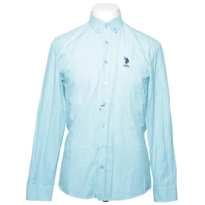 Overhemd (Blauw) van U.S. Polo Assn. Katoen, Polyester