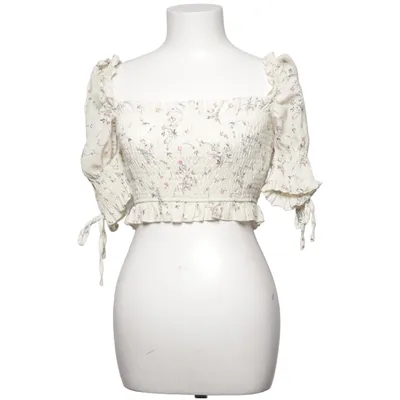 Crop top (Beige, Flerfärgad) från Missguided Petite Polyester