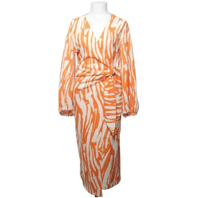 Wikkeljurk (Oranje, Wit) van H&M Trend Elastaan, Polyester