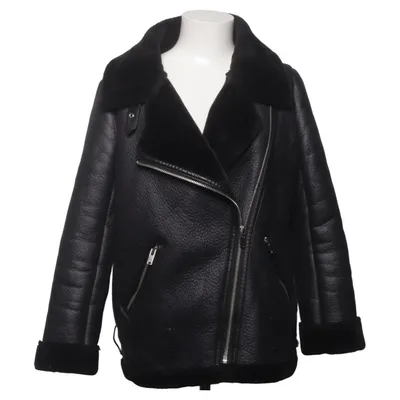 Shearlingjacka (Svart) från Zara Woman Outerwear Polyester, Polyuretan