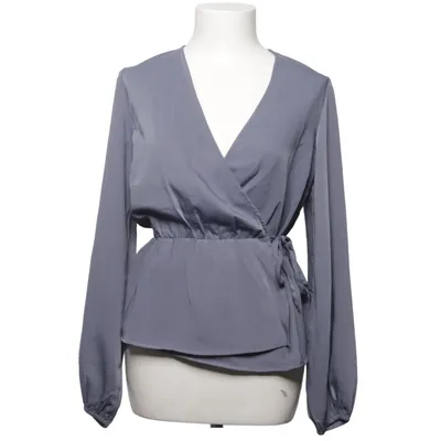 Wikkelblouse (Grijs) van Bubbleroom Polyester