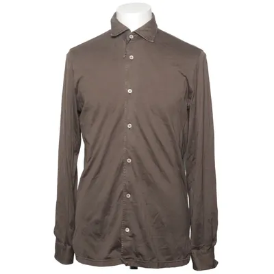 Shirt (Brown) from Fedeli Cotton