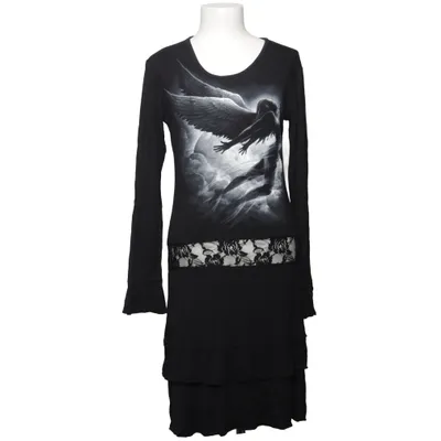 Dress (Black) from Spiral Elastane, Viscose