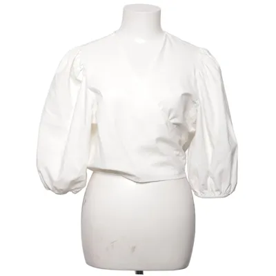 Blouse portefeuille (Blanc) de Pretty Lavish Coton, Lin