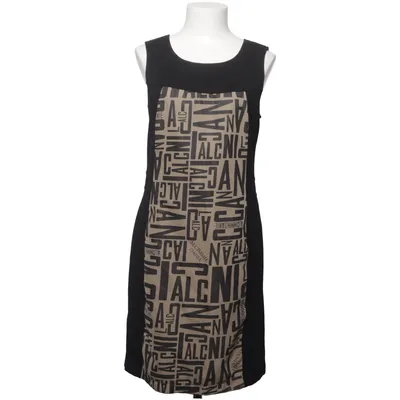 Jurk (Zwart, Beige) van Mongul Elastaan, Polyamide, Polyester, Viscose