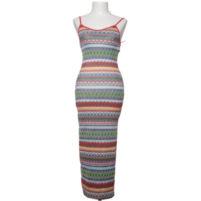 Robe longue (Bleu, Multicolore) de Wiki Coton, Élasthane, Polyester
