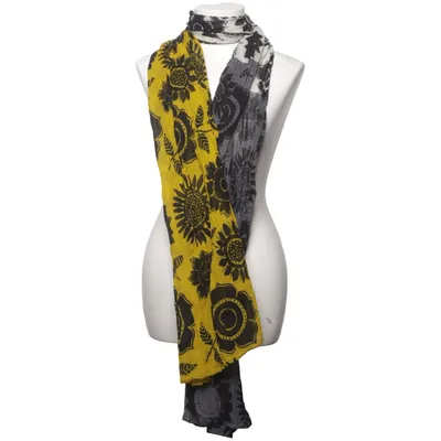 Shawl (Yellow, Black, Gray) from Gudrun Sjödén Organic cotton