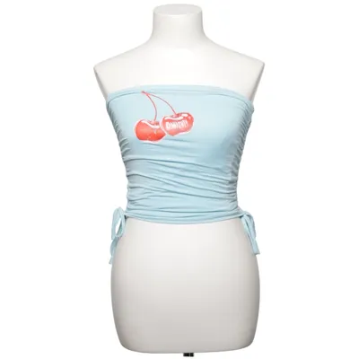 Tube top (Blue) from Omighty! Cotton, Elastane