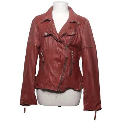 Bikerjack (Rood) van Freaky Nation Katoen, Leer, Polyester