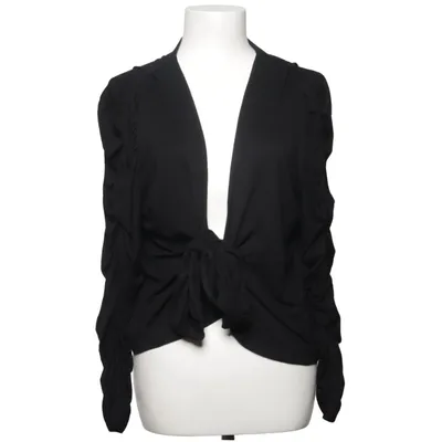 Slå-om bluse (Sort) fra N.P. Elastan, Viscose